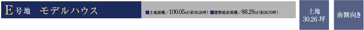 E号地モデルハウス