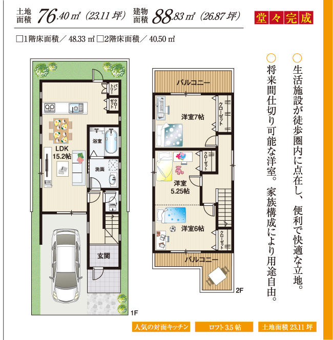 高槻市氷室町1丁目間取り